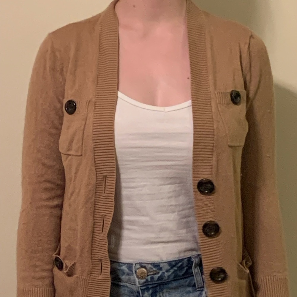 Brown cardigan